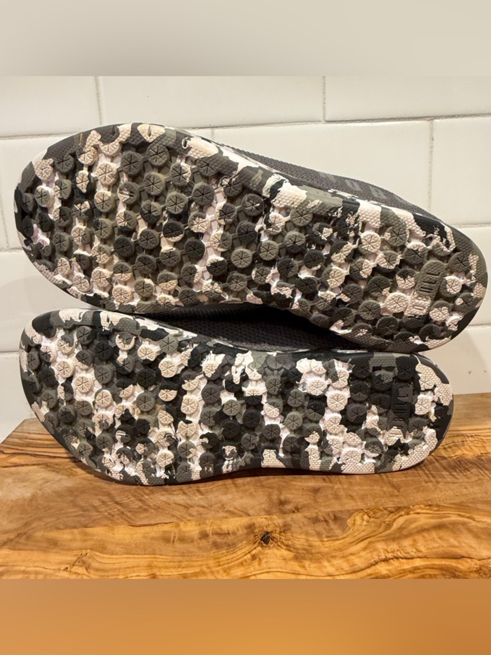 NOBULL  SuperFabric Trainer Low Shoes Black/Gray Camo Soles Women’s 7 Men’s 5.5 - Picture 8 of 12